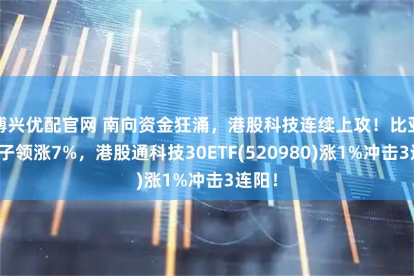 博兴优配官网 南向资金狂涌，港股科技连续上攻！比亚迪电子领涨7%，港股通科技30ETF(520980)涨1%冲击3连阳！